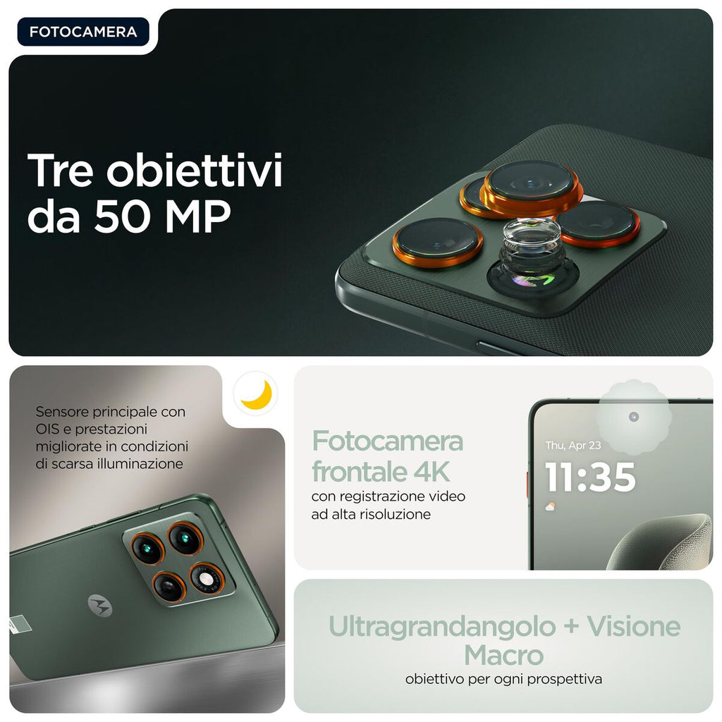 Smartphone Motorola Edge 70 5G 6,67" Octa Core 12 GB RAM 512 GB Green